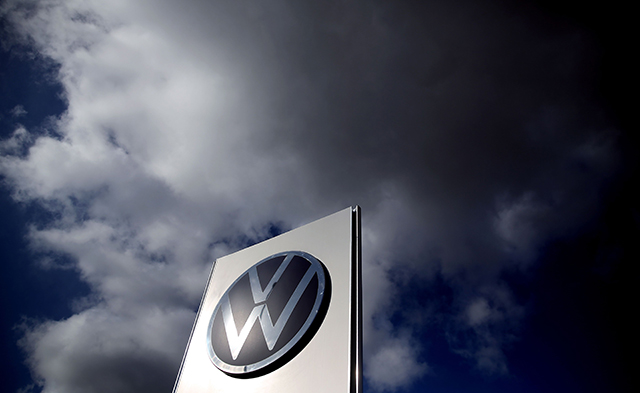 In this file photo taken on February 28, 2020, the logo of German car maker Volkswagen (VW) is pictured at the company's headquarters in Wolfsburg (AFP photo) 